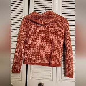 Poof Apparel Soft Cropped Cowl Neck Sweater Size Small